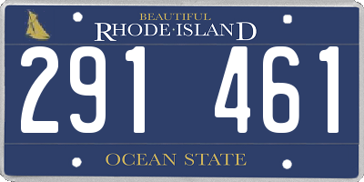RI license plate 291461