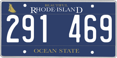 RI license plate 291469