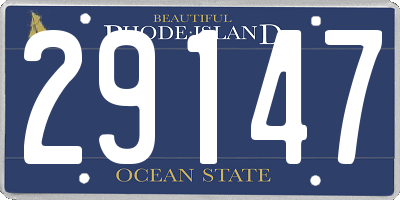 RI license plate 29147