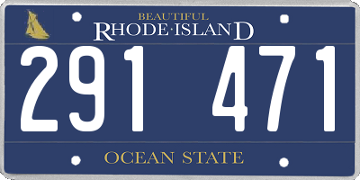 RI license plate 291471