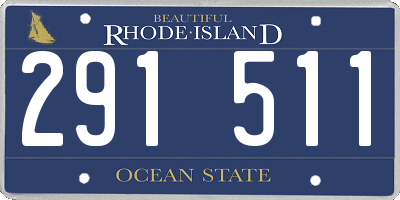 RI license plate 291511