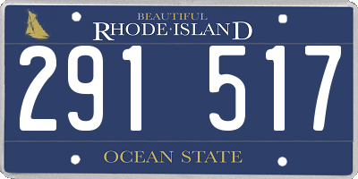 RI license plate 291517