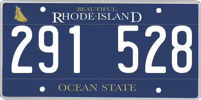 RI license plate 291528
