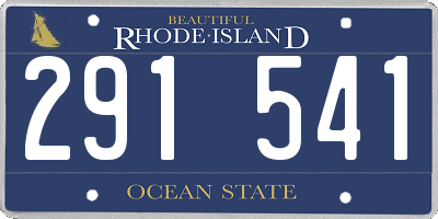 RI license plate 291541
