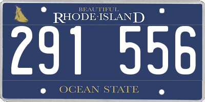 RI license plate 291556