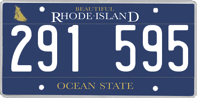 RI license plate 291595