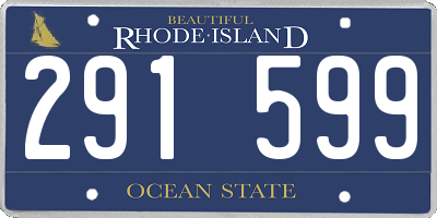 RI license plate 291599
