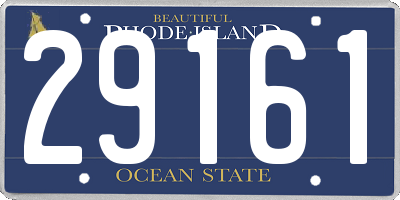 RI license plate 29161