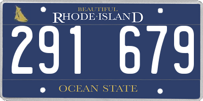 RI license plate 291679