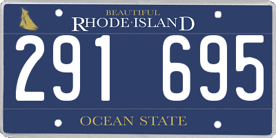 RI license plate 291695
