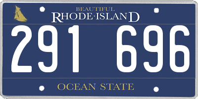 RI license plate 291696