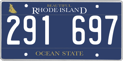 RI license plate 291697