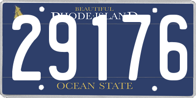 RI license plate 29176