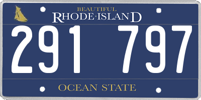 RI license plate 291797
