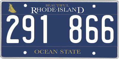 RI license plate 291866