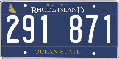 RI license plate 291871