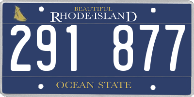 RI license plate 291877