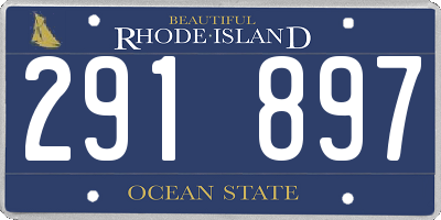 RI license plate 291897