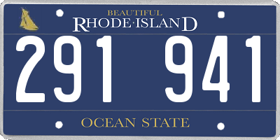 RI license plate 291941