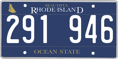 RI license plate 291946