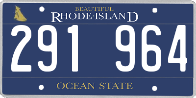 RI license plate 291964