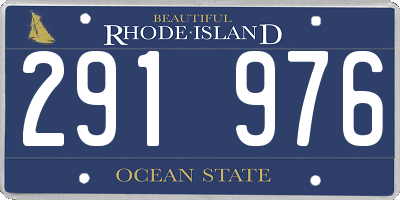 RI license plate 291976