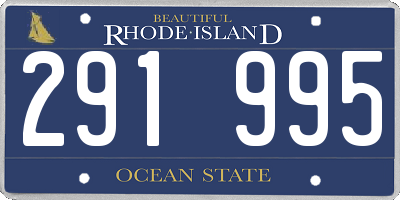 RI license plate 291995