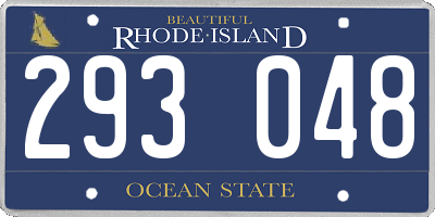 RI license plate 293048