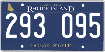 RI license plate 293095