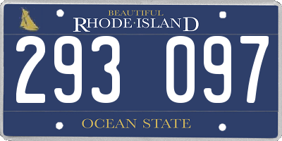 RI license plate 293097