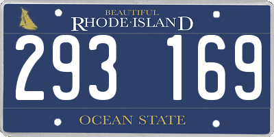 RI license plate 293169