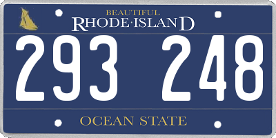 RI license plate 293248