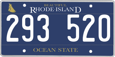 RI license plate 293520