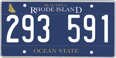 RI license plate 293591