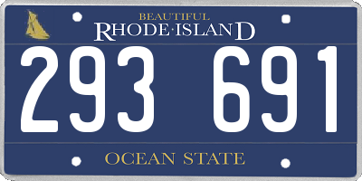 RI license plate 293691