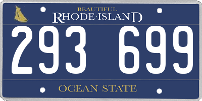 RI license plate 293699