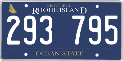 RI license plate 293795