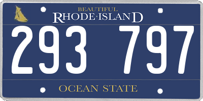 RI license plate 293797