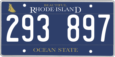 RI license plate 293897