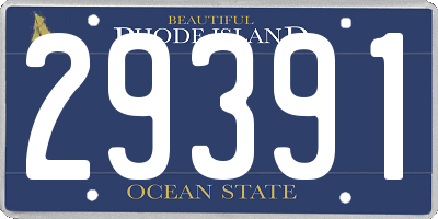 RI license plate 29391