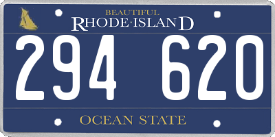 RI license plate 294620