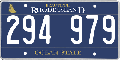 RI license plate 294979