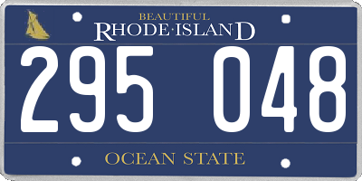 RI license plate 295048
