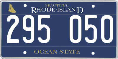 RI license plate 295050