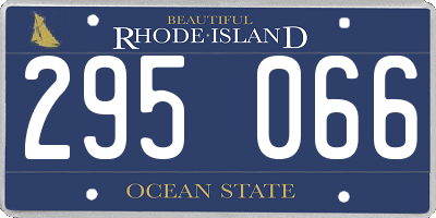 RI license plate 295066