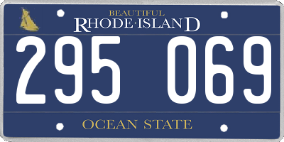 RI license plate 295069