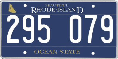 RI license plate 295079