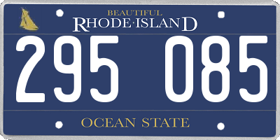 RI license plate 295085