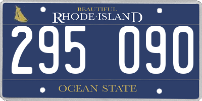 RI license plate 295090