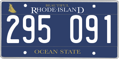 RI license plate 295091